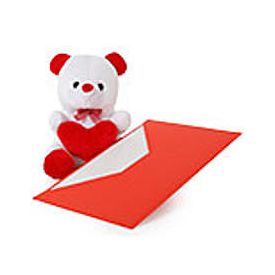 6 inch Teady Bear with Greeting card