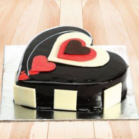Chocolate Heart Shape cake