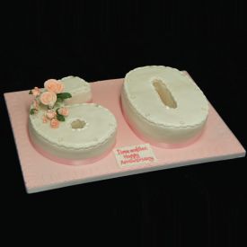 Double Number Shape Cake