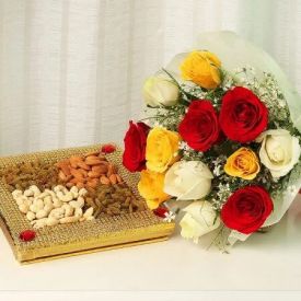 Roses with Dry Fruits
