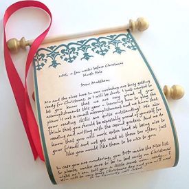 Personalized scroll with box