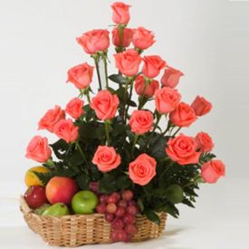 Roses with Mixed Fruits