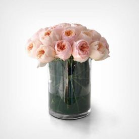 Pinky Roses In Vase