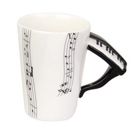 Music mug with instrument handle