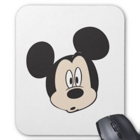 Micky Mouse Surprised face Mouse pad