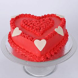 Hot Red Heart Cake 1 kg