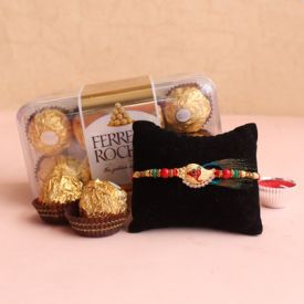 Rakhi with chocolates combo pack