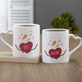 Heart Handle Couple Mug
