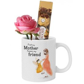 Mug (Customize), 16 Pcs Ferrero Rocher and small Teddy bear
