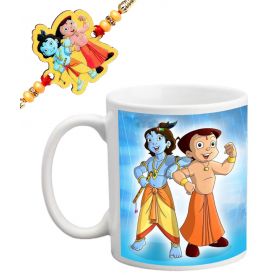 Chhota Bheem and Krishna Rakhi with Mug design