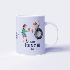 Smiley friendship mug set