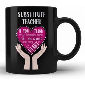 Best substitute teacher mug/ cup ringer mug