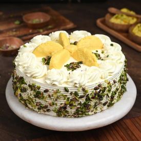 Almond Rasmalai Cake