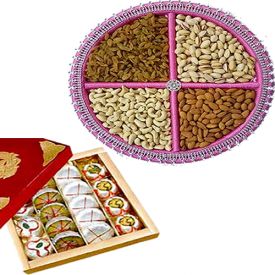 Mixed sweets with Mixed dry fruits