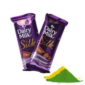 Dairy milk Silk chocolate With Gulal