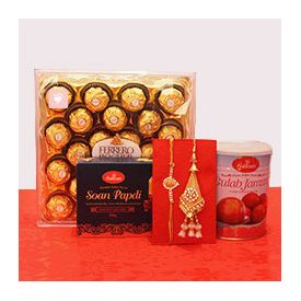 Soan Papdi, Gulam Jamun.chocolates, rakhi
