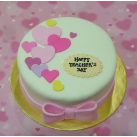 Teacher's Day Fondant cake