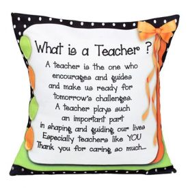 Teachers Message Cushion