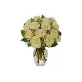 Bunch of 25 White Roses