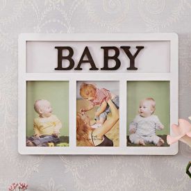 Baby Picture Frame White : Personalized Collage Frames