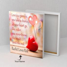 Love Quotation Canvas Personalized