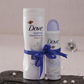 Dove Deep Care Body Lotion And Original Deodorant