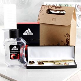 Adidas EDT Spray With Pen And Cufflinks
