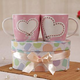 Baby Pink Mugs Set