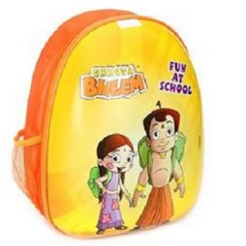 Chhota Bheem Backpack 15 Inches - Yellow And Orange
