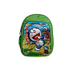 Batu Lee Worldcraft 5D Doraemon 18 inch Green Waterproof Children's Backpack (Green)