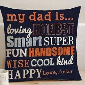 Loving Dad Personalized Cushion