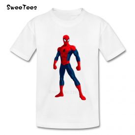 Kids Favorite Spiderman White T-Shirt
