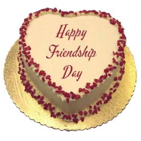 Friendship day Heart Shape Butter Scotch Cake