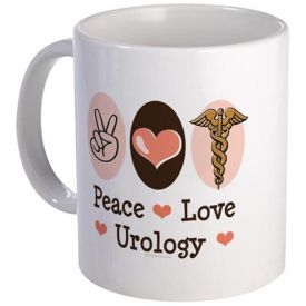 peace love urology mug