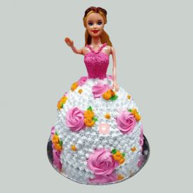 Floral Barbie Cake