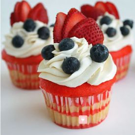 Fruit cupcake