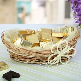 Golden Chocolate with Basket
