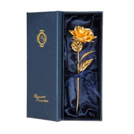 Golden Rose with Velvet Box