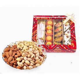 Mixed Sweets With Mixed Dry Fruits