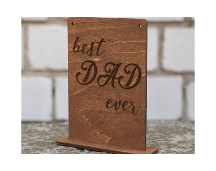 Best Dad ever personalized plaque