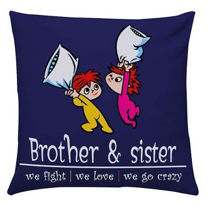 Funny sister or brother cushion
