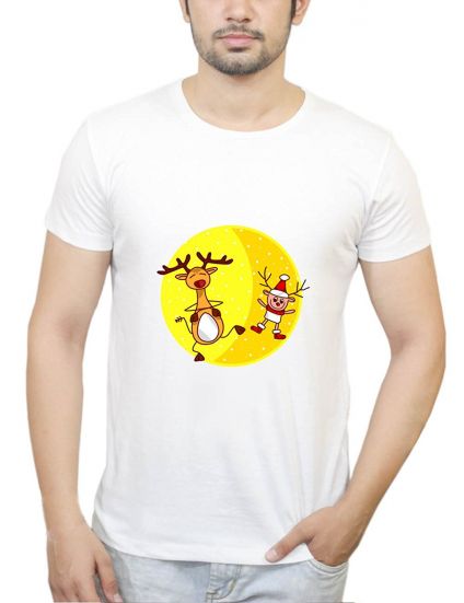 PosterGuy Men's White Cotton T-Shirt Xmas(Christmas Special)